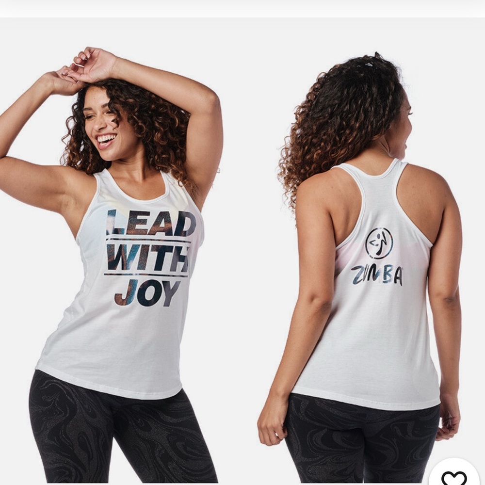 Zumba Fitness White Tank Top - Size XS